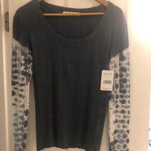 Free People Big Sur Tye Dye Sleeve Tee